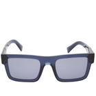 Prada Eyewear Men's PR 19WS Symbole Sunglasses in Black/Blue