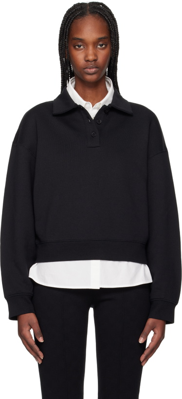 Photo: Filippa K Black Sweatshirt Polo