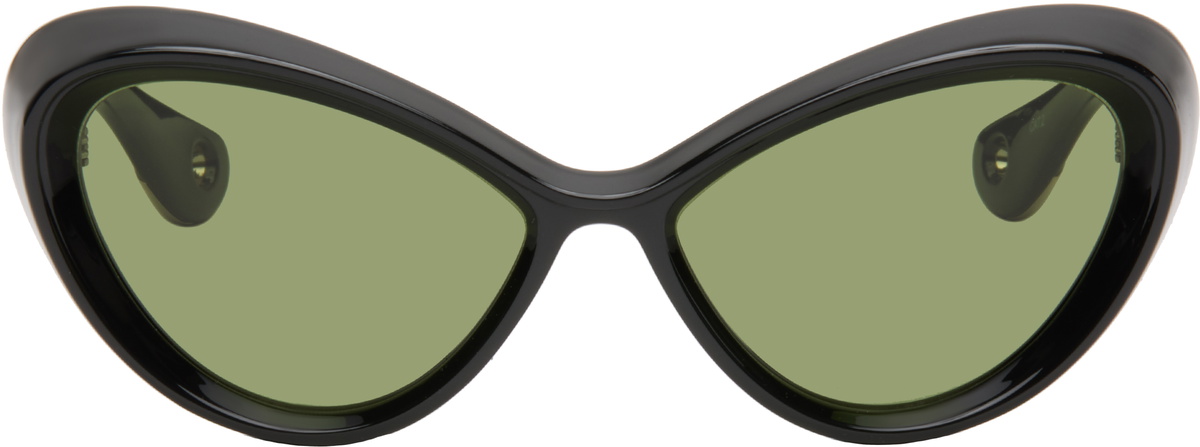 Jean Paul Gaultier Black 'The Parisian Cat' Sunglasses