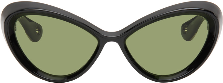 Photo: Jean Paul Gaultier Black 'The Parisian Cat' Sunglasses