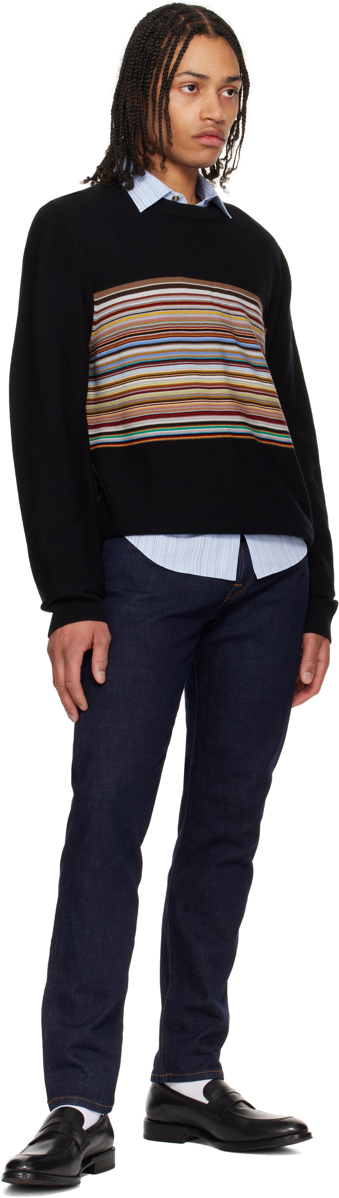 PS by Paul Smith Black Pierce Loafers