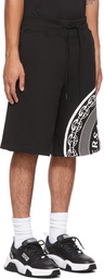 Versace Jeans Couture Black V-Emblem Sweat Shorts