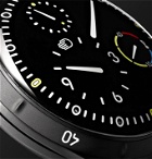 Ressence - Type 5BB Automatic 46mm DLC-Coated Titanium and Leather Watch - Black