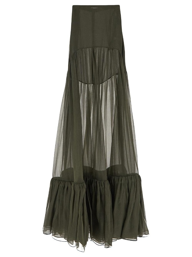 Photo: Saint Laurent Ruffled Long Skirt