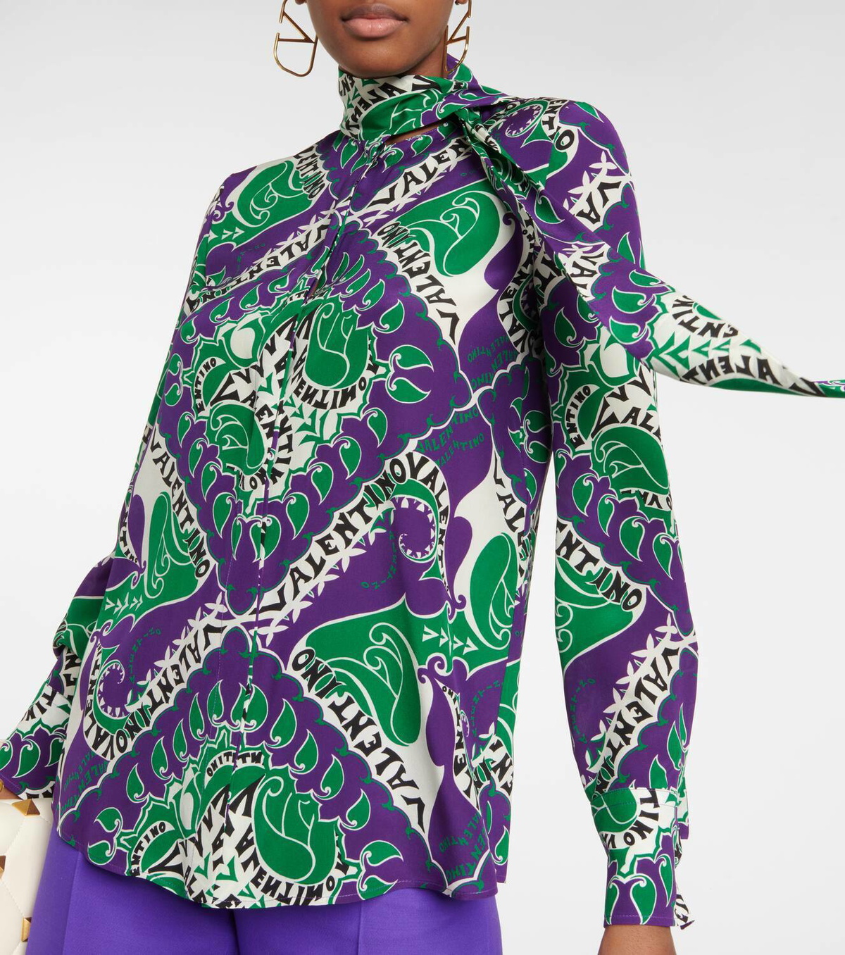 Robe Imprimée Soie MCGINN - Taille 6, Col Twist - Neuf Sans étiquettes, Prix Nordstrom $295