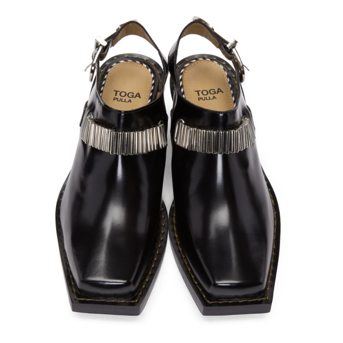 Toga Pulla Black Western Mules Toga Pulla