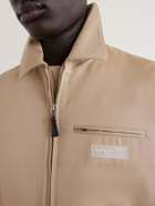 Givenchy - Harrington Logo-Appliquéd Cotton-Twill Jacket - Neutrals