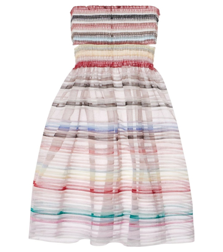 Photo: Susan Fang Striped off-shoulder minidress