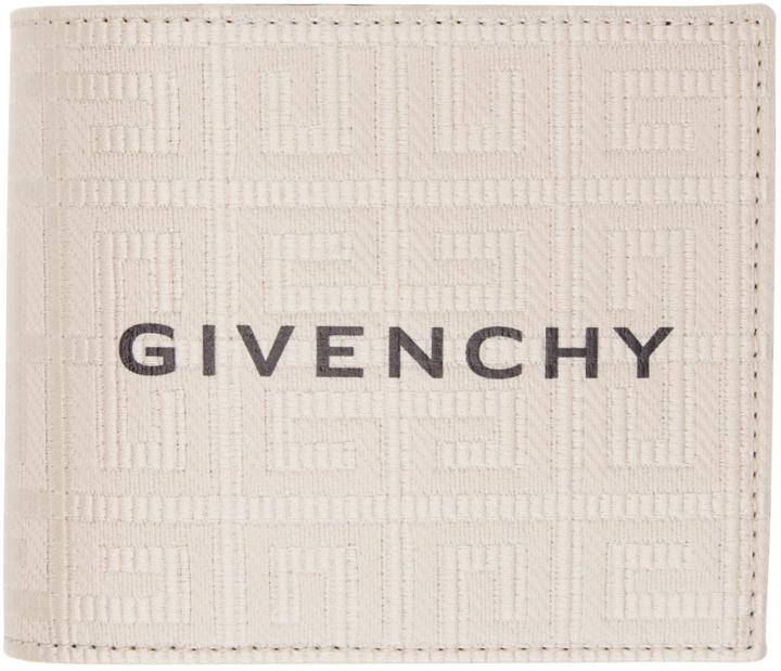 Photo: Givenchy Beige 4G Bifold Wallet