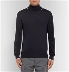 Joseph - Contrast-Tipped Merino Wool Rollneck Sweater - Men - Navy