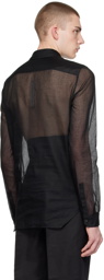 Rick Owens Black Office Shirt