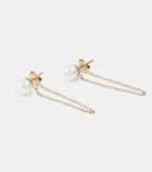 Mateo 14kt gold drop earrings with pearls