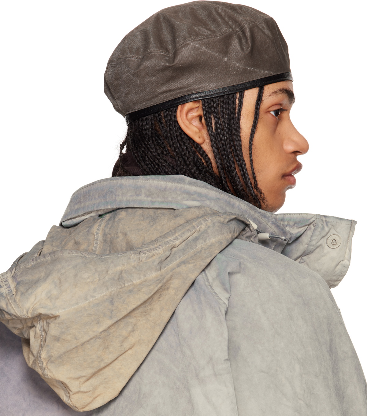 OUR LEGACY Brown Nylon Beret Our Legacy
