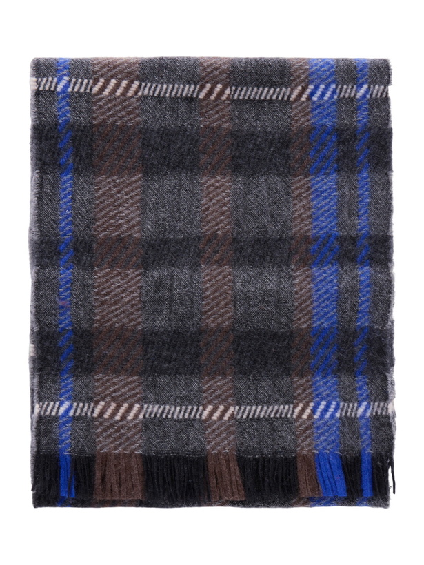 Photo: Johnstons of Elgin - Hirta Checked Cashmere Scarf