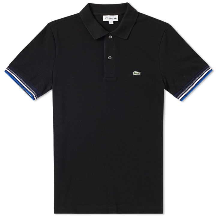 Photo: Lacoste Tipped Sleeve Polo
