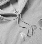 A.P.C. - Carhartt WIP Logo-Print Loopback Cotton-Blend Jersey Hoodie - Gray