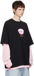 VETEMENTS Black Lucky Pig Long Sleeve T-Shirt