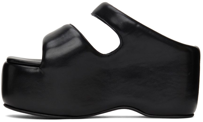 Simon Miller Black Bubble Flat Sandals Simon Miller