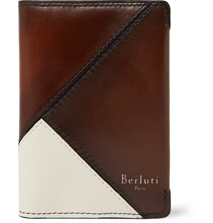 Photo: Berluti - Patchwork Leather Billfold Wallet - Men - Brown