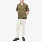 Fred Perry Authentic Men's Ribbed Hem Vacation Shirt in Uniform Green