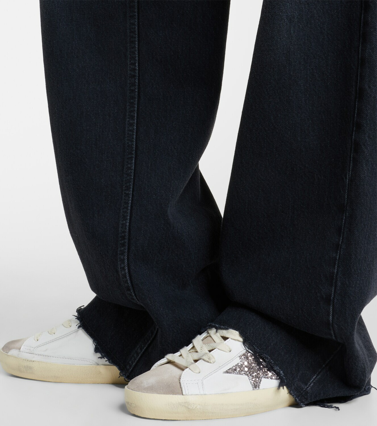 Golden Goose Super-Star glitter leather sneakers