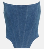 Giuseppe di Morabito Denim bustier top
