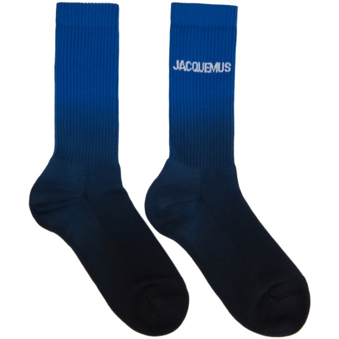 Photo: Jacquemus Blue and Navy Les Chaussettes Moisson Socks