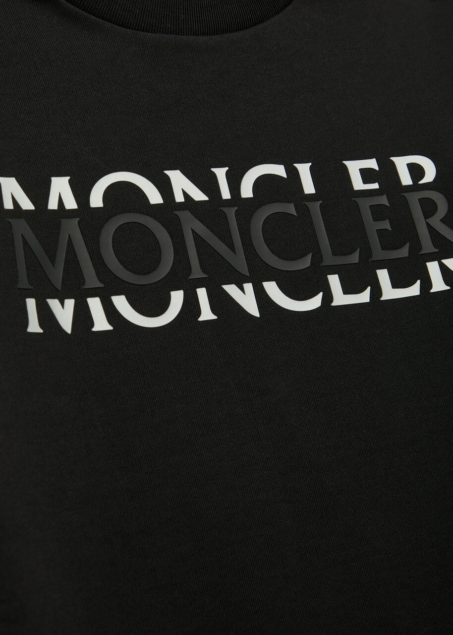 Moncler Logo-print Cotton Sweatshirt Black