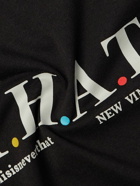 thisisneverthat - T.H.A.T. Logo-Print Cotton-Jersey T-Shirt - Black