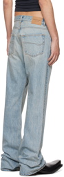 Balenciaga Blue Relaxed-Fit Jeans