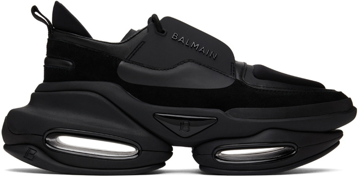 Photo: Balmain Black B-Bold Sneakers