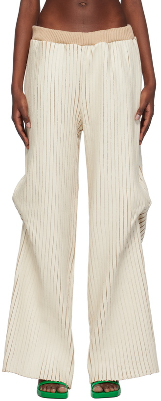Photo: Stanley Raffington SSENSE Exclusive Off-White & Beige Trousers