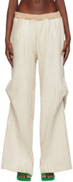 Stanley Raffington SSENSE Exclusive Off-White & Beige Trousers