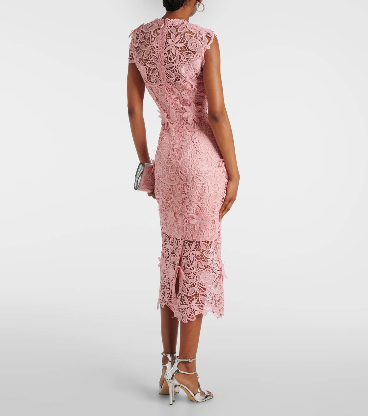 sweater dress with lace Tee Sweater Dress Combo – DH New York main image 1