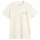 Nudie Jeans Co Men's Roy NJCO Pin T-Shirt in Chalk White