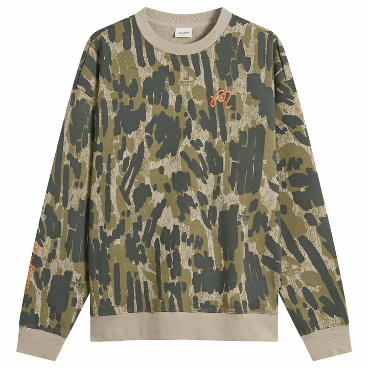 Photo: Malbon Men's Range Tour Divot Camo Sweatshirt in Bark Camo
