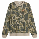 Malbon Men's Range Tour Divot Camo Sweatshirt in Bark Camo