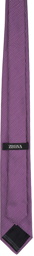 ZEGNA Purple Jacquard Tie