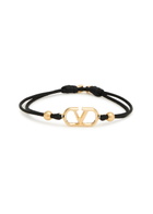 Valentino Garavani VLogo Cord Bracelet - Black - One Size