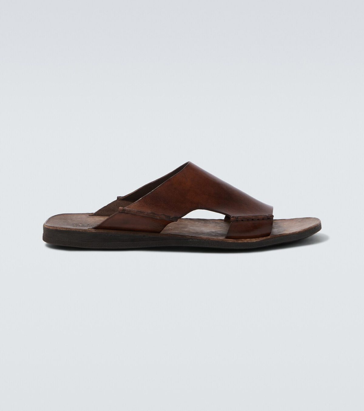 Sabah Lido leather slides