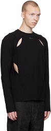 HELIOT EMIL Black Hyaline Long Sleeve T-Shirt