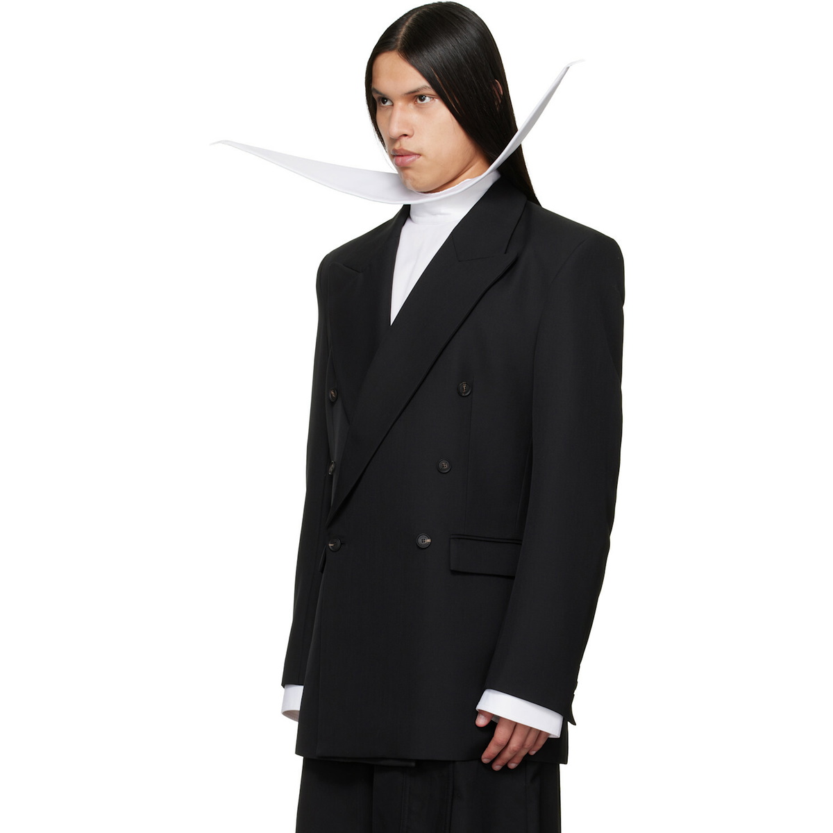 EGONlab Black Oversized Tailored Blazer