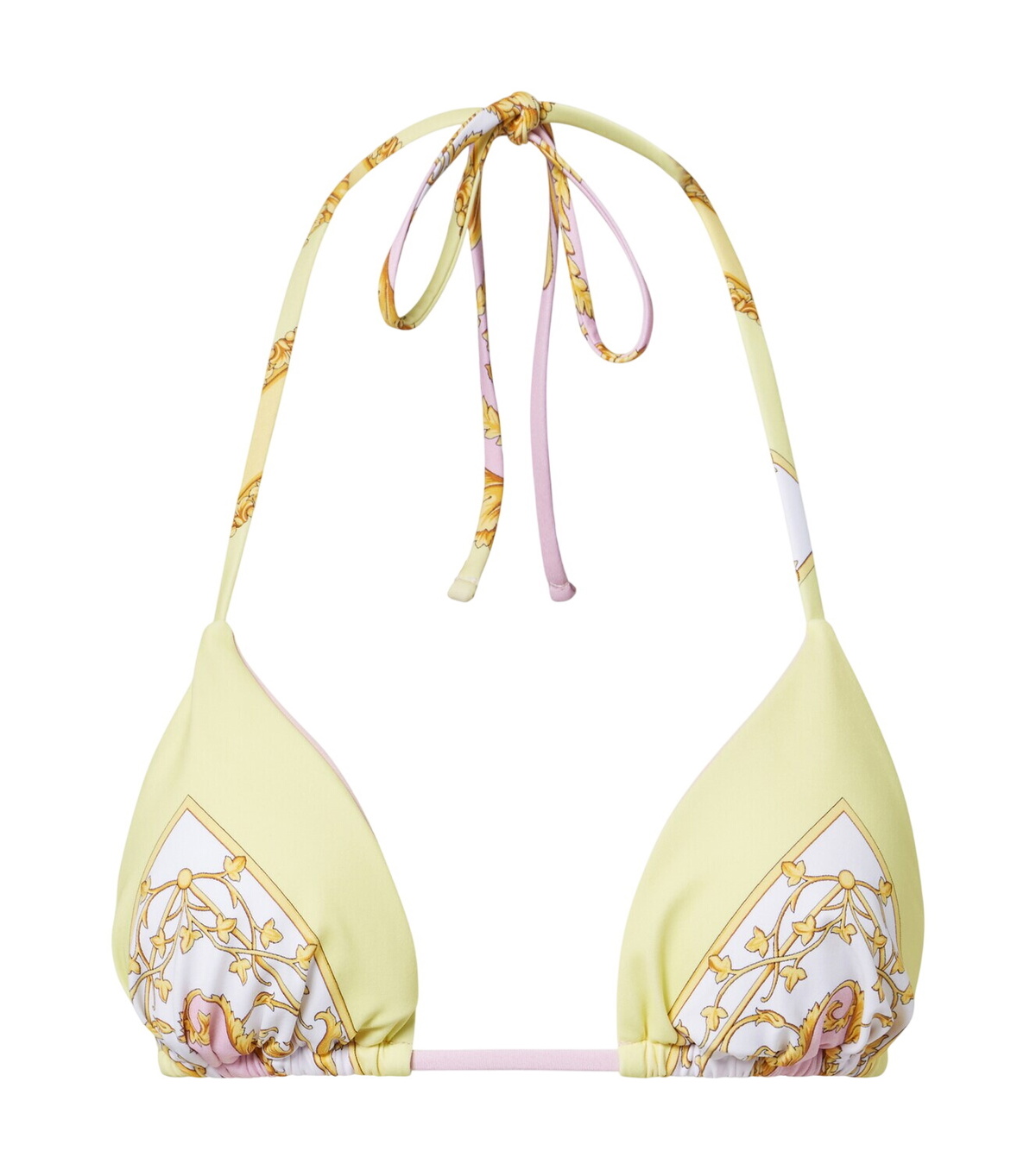 VERSACE Barocco Print Triangle Bikini Top Versace