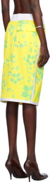 Julie Kegels Yellow Pencil Midi Skirt