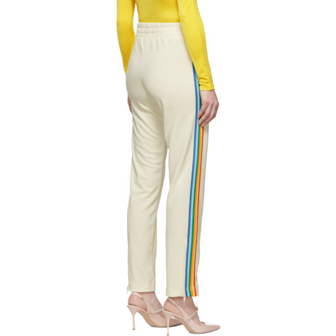 Off white track pants yellow stripe online