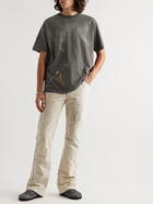 Gallery Dept. - Paint-Splattered Cotton-Jersey T-Shirt - Black