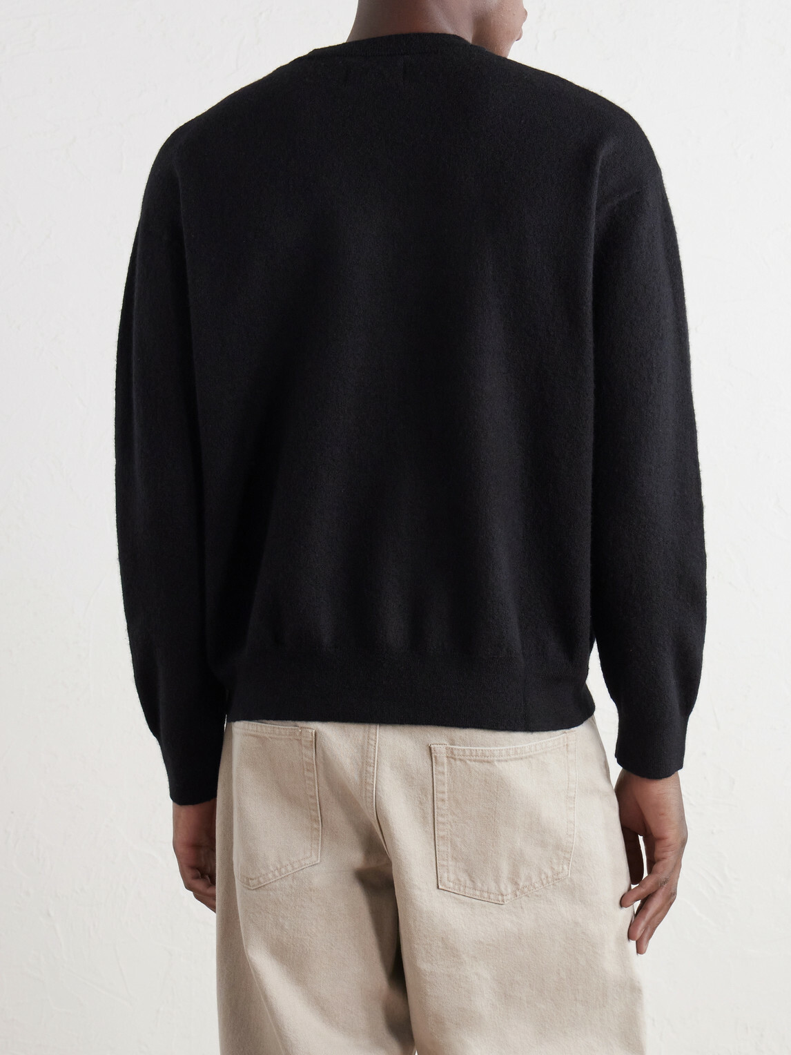 NN07 - Jasper 60062 Felted Wool Sweater - Black