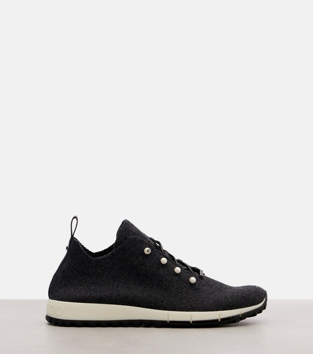 Jimmy Choo Veles embellished cashmere sneakers