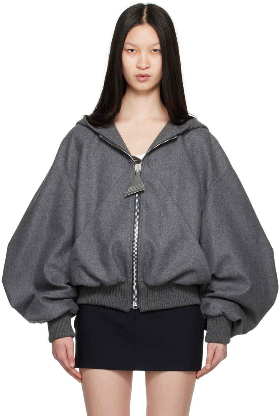 【関税込み】THE ATTICO HOODED BOMBER JACKET THE ATTICO - Hooded bomber jacket | Leam Roma - Luxury