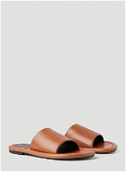 Bumper Flat Sandals in Brown
